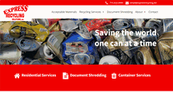 Desktop Screenshot of expressrecycling.biz
